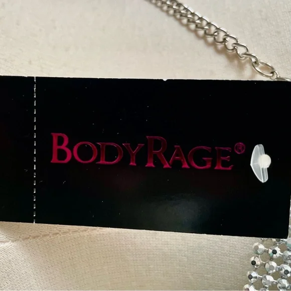 NWT Bodyrage Silver Chainmail Halter Top OSFM Clubwear Sexy New - Picture 8 of 9